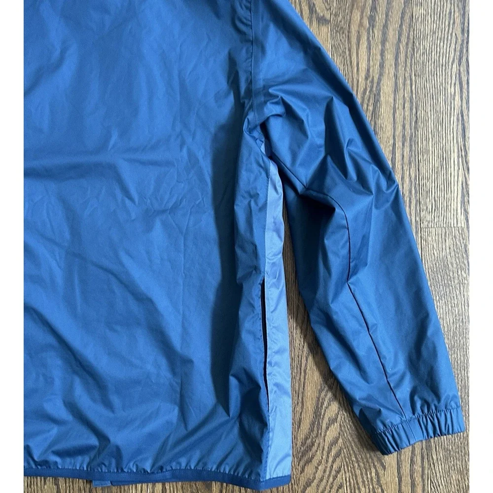 Adidas Golf CLIMASTORM Windbreaker Jacket Mens Large Blue Grey Zip Up